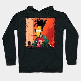 High Duck on Weed Cartoon Style Hoodie